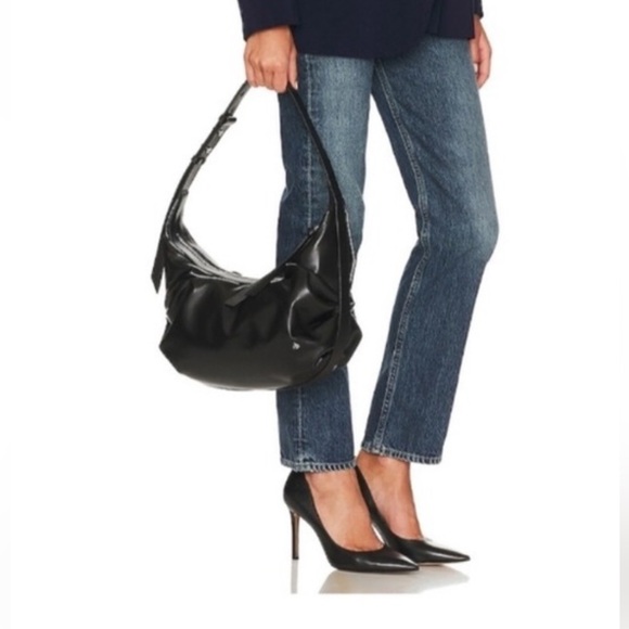 Rag & Bone Sleek Black Hobo Bag - Picture 1 of 9